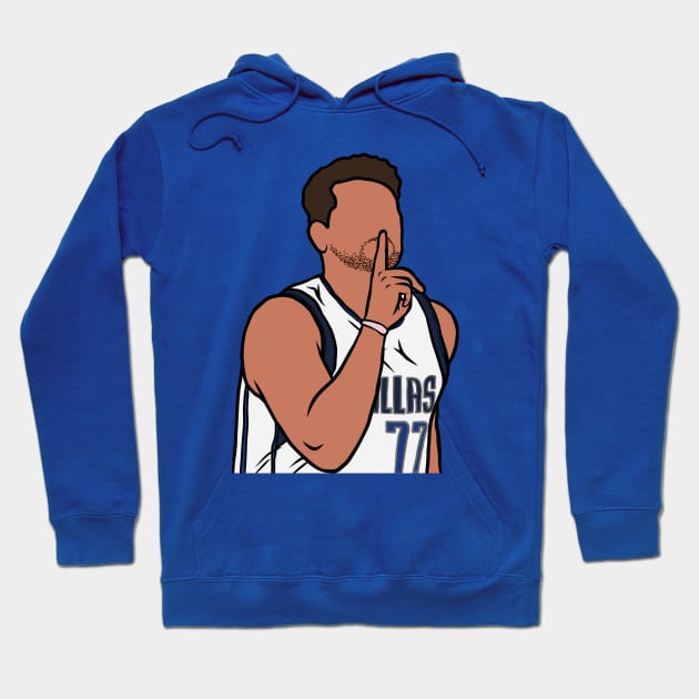 Luka Doncic "Shhh" Celebration Hoodie by rattraptees